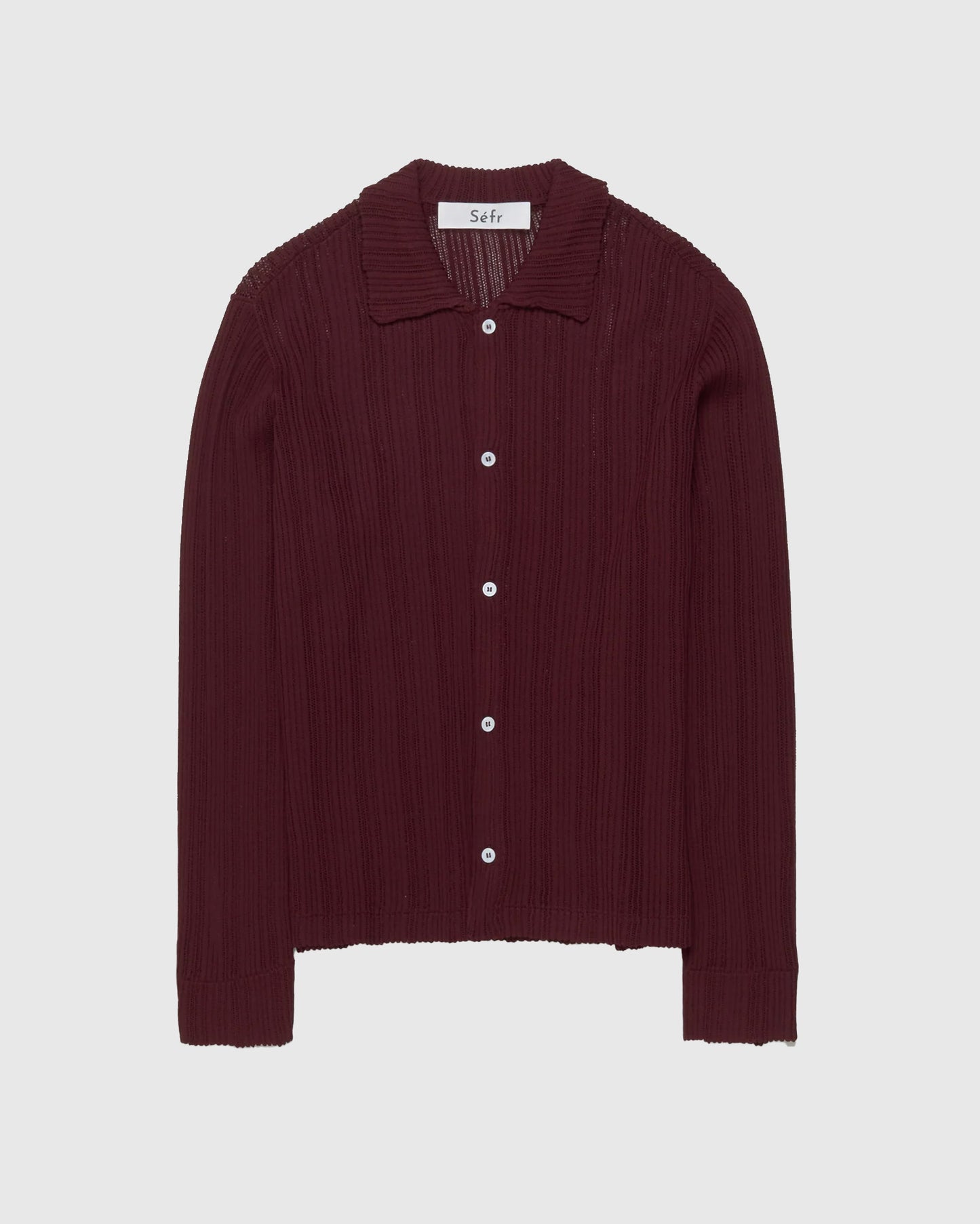 Jacques Shirt Maroon Mesh