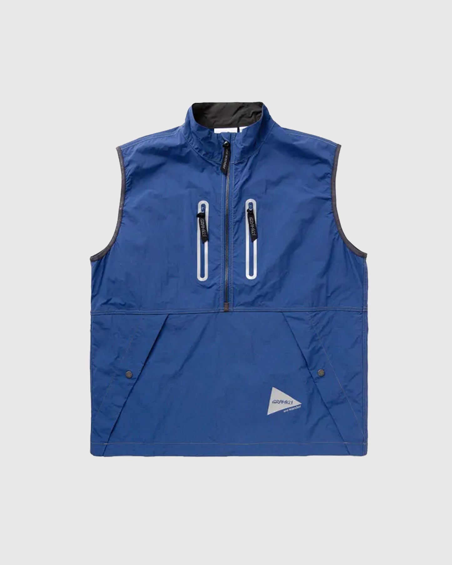 Brushed Nylon Vest Blue