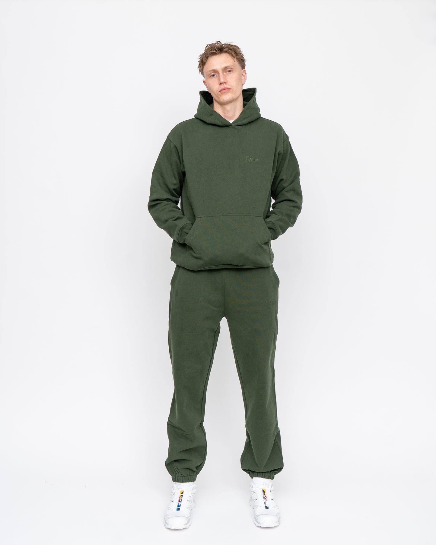 Small Logo Sweatpants Forest Green