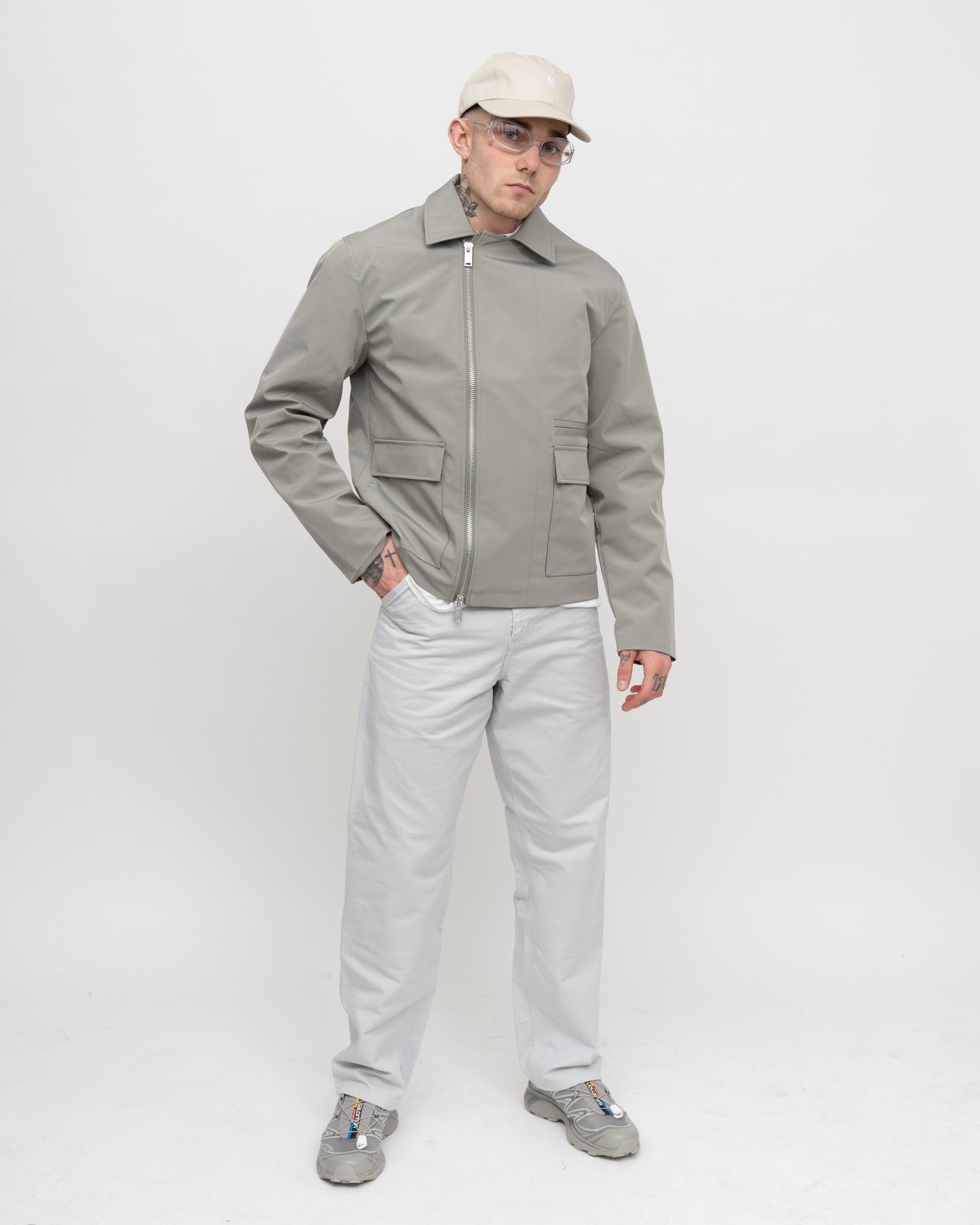 Light Weight Boxy Jacket Mist Grey