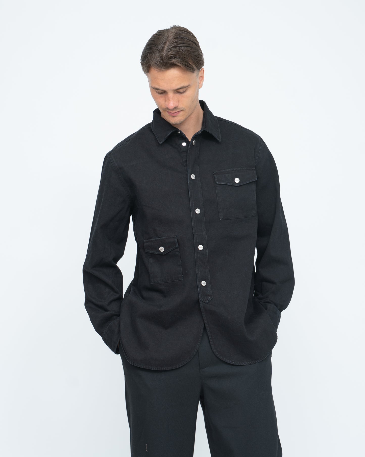 Army Overshirt Dark Grey