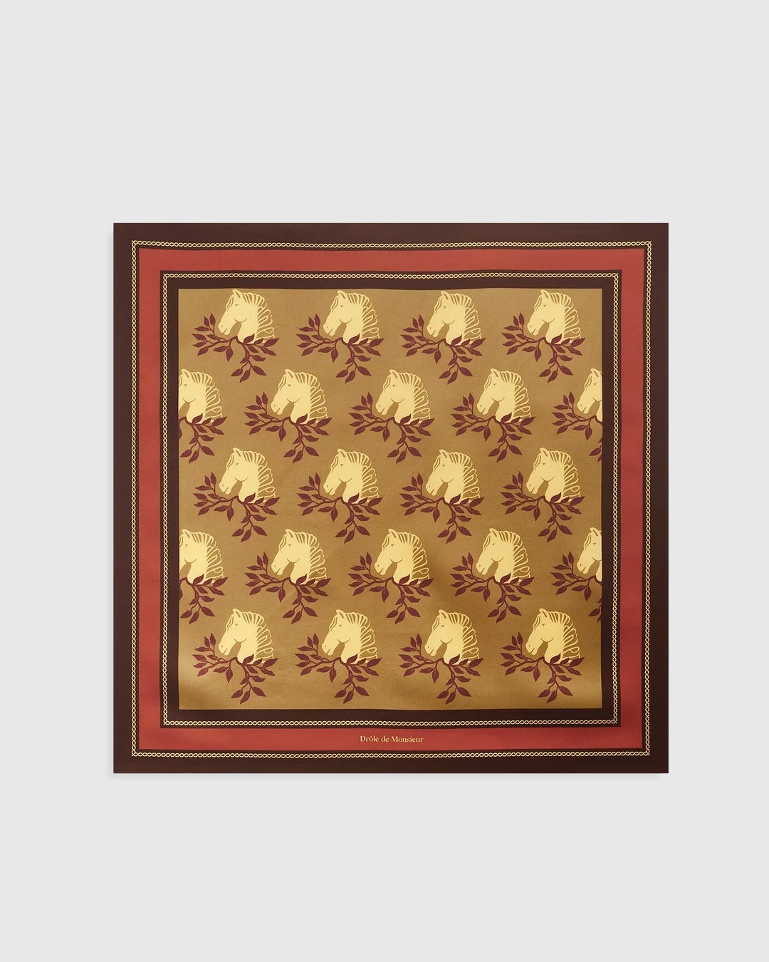 Le Foulard Polo Silk Mustard