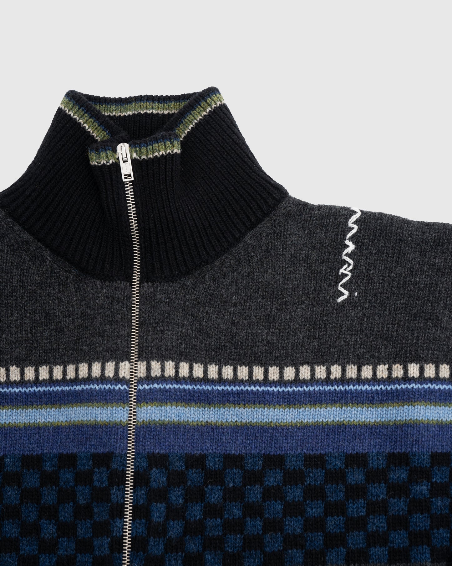 Marni Mountain Jacquard Blend Glass Blue