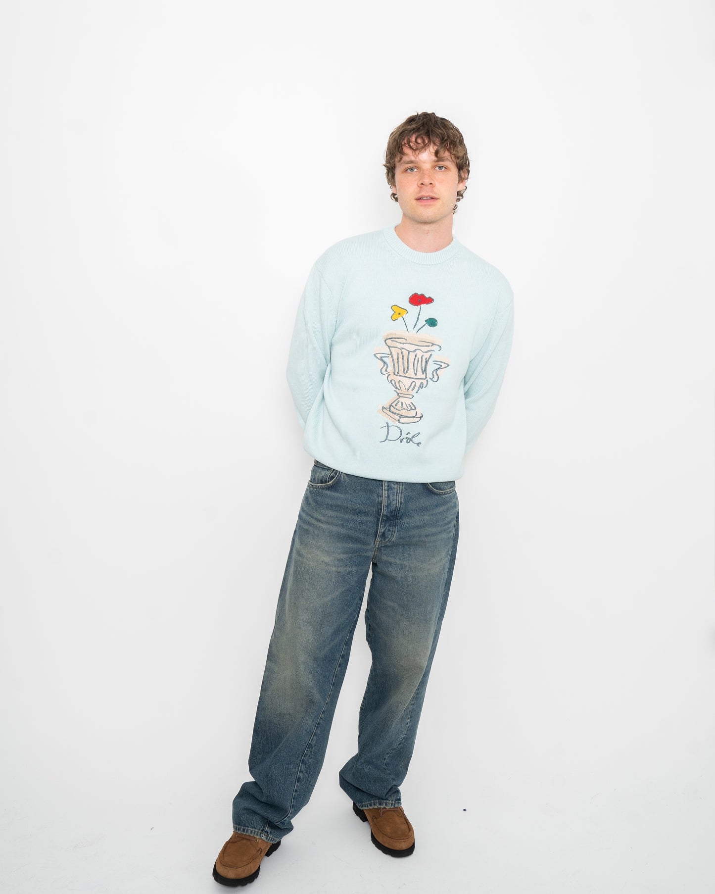 La Maille Vase Light Blue