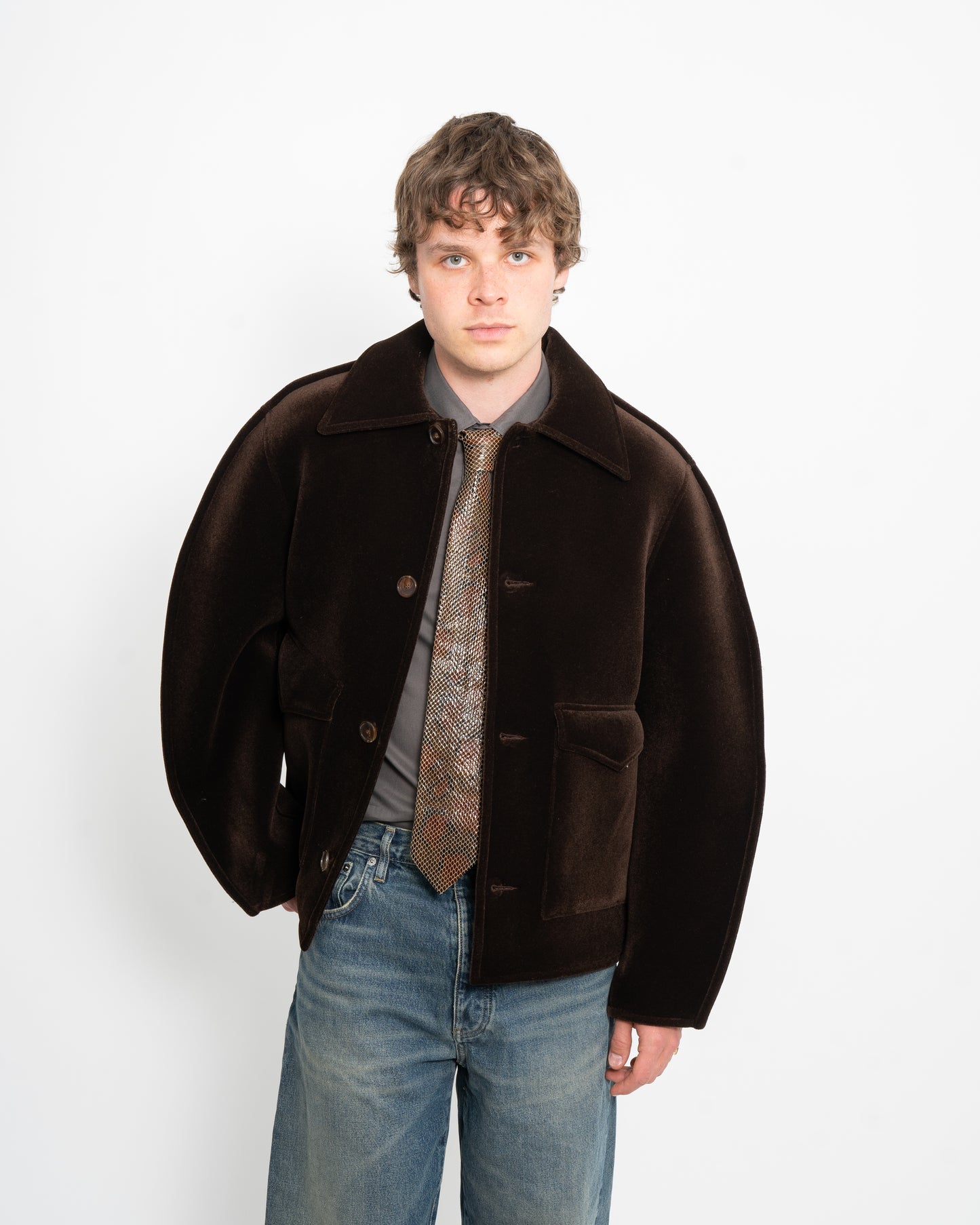 Circulo Jacket Plush Brown