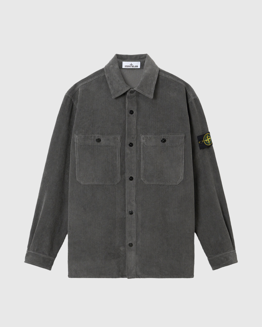 Organic Cotton Corduroy Overshirt Cement