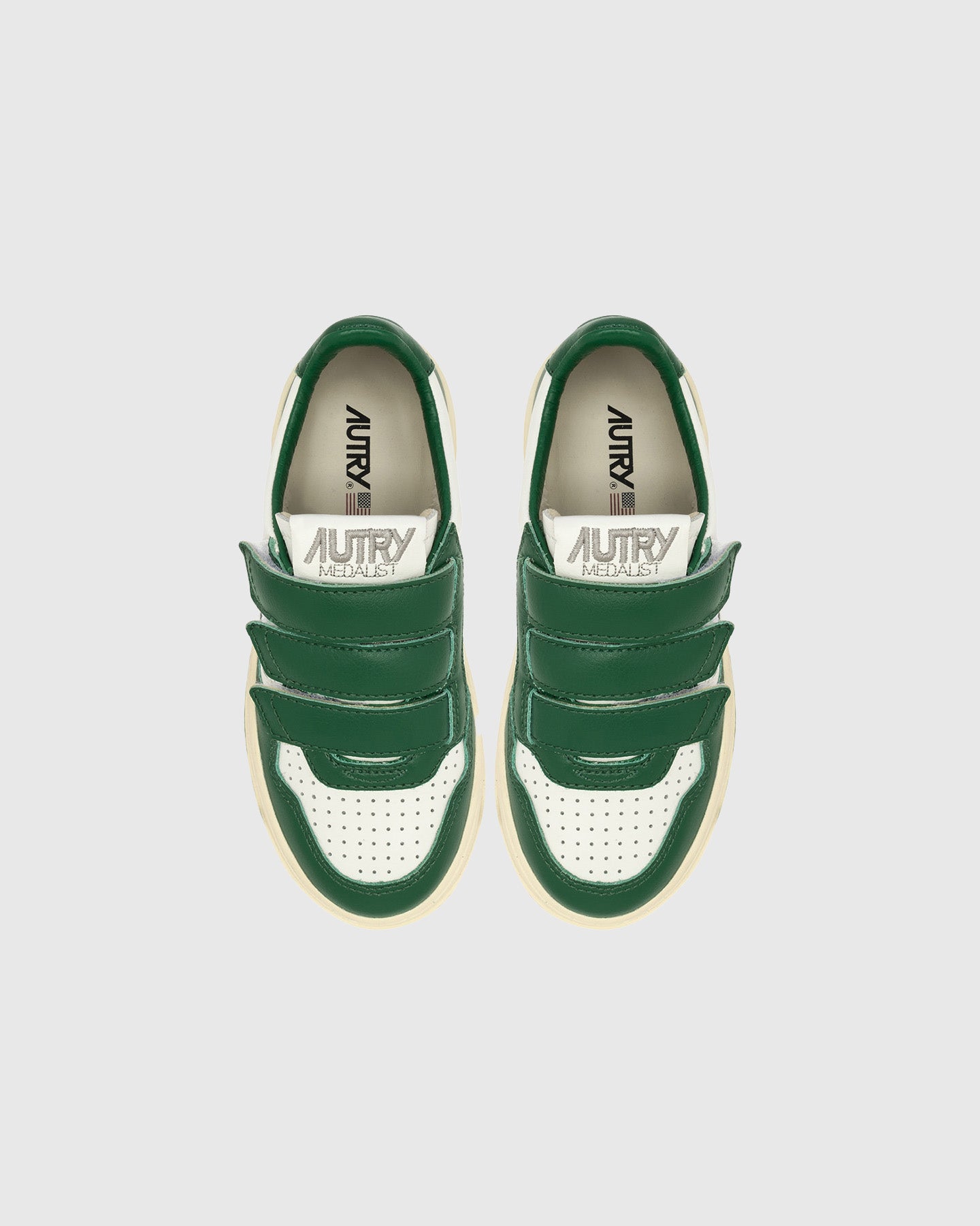 Autry Kids Low White/Green