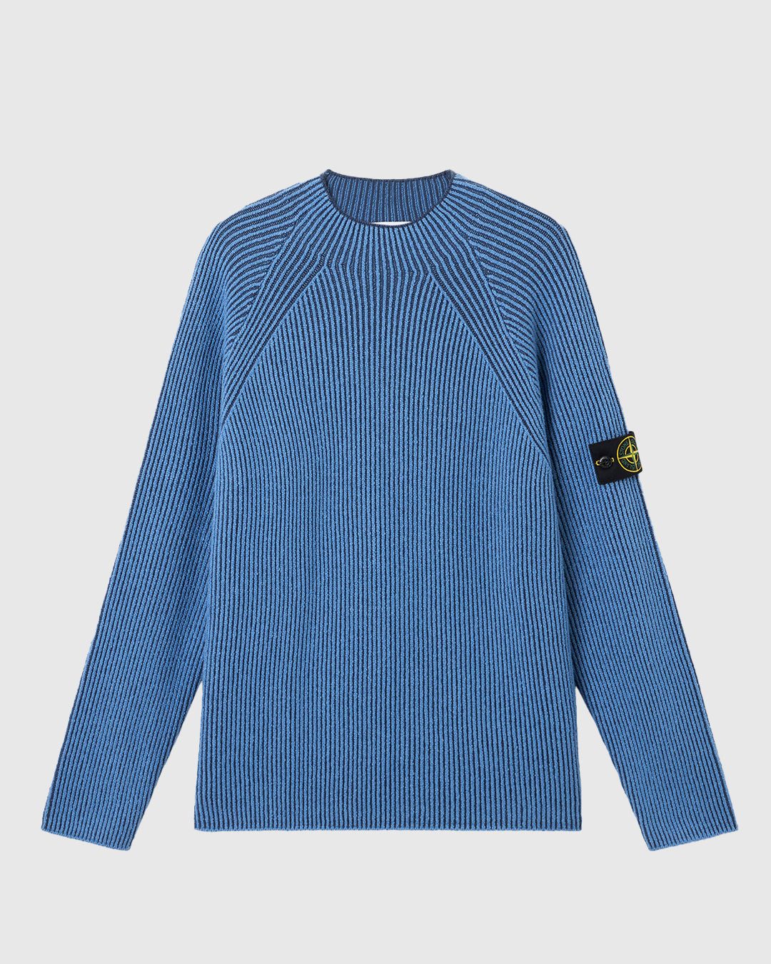 Vanisé Full Rib RWS Wool Crewneck Steel Blue