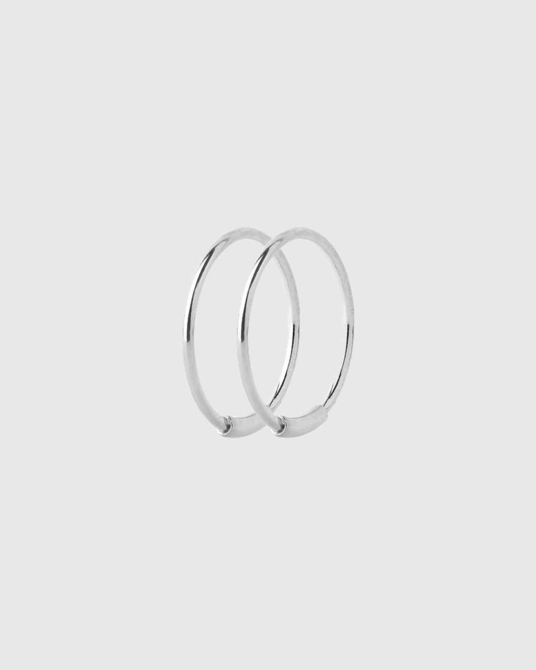 Basic Hoop S Earring Silver