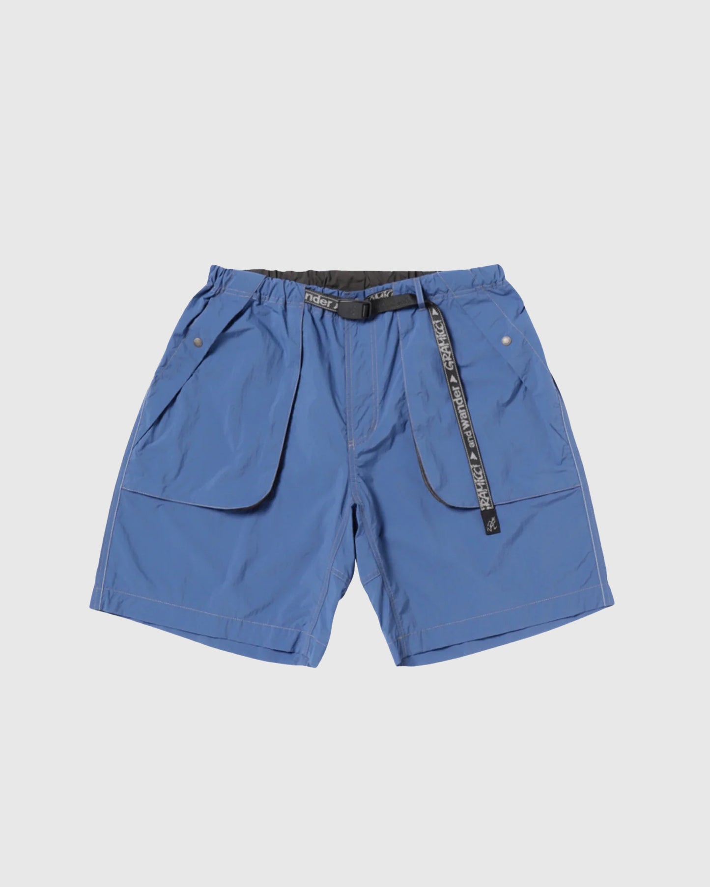 Brushed Nylon Shorts Blue