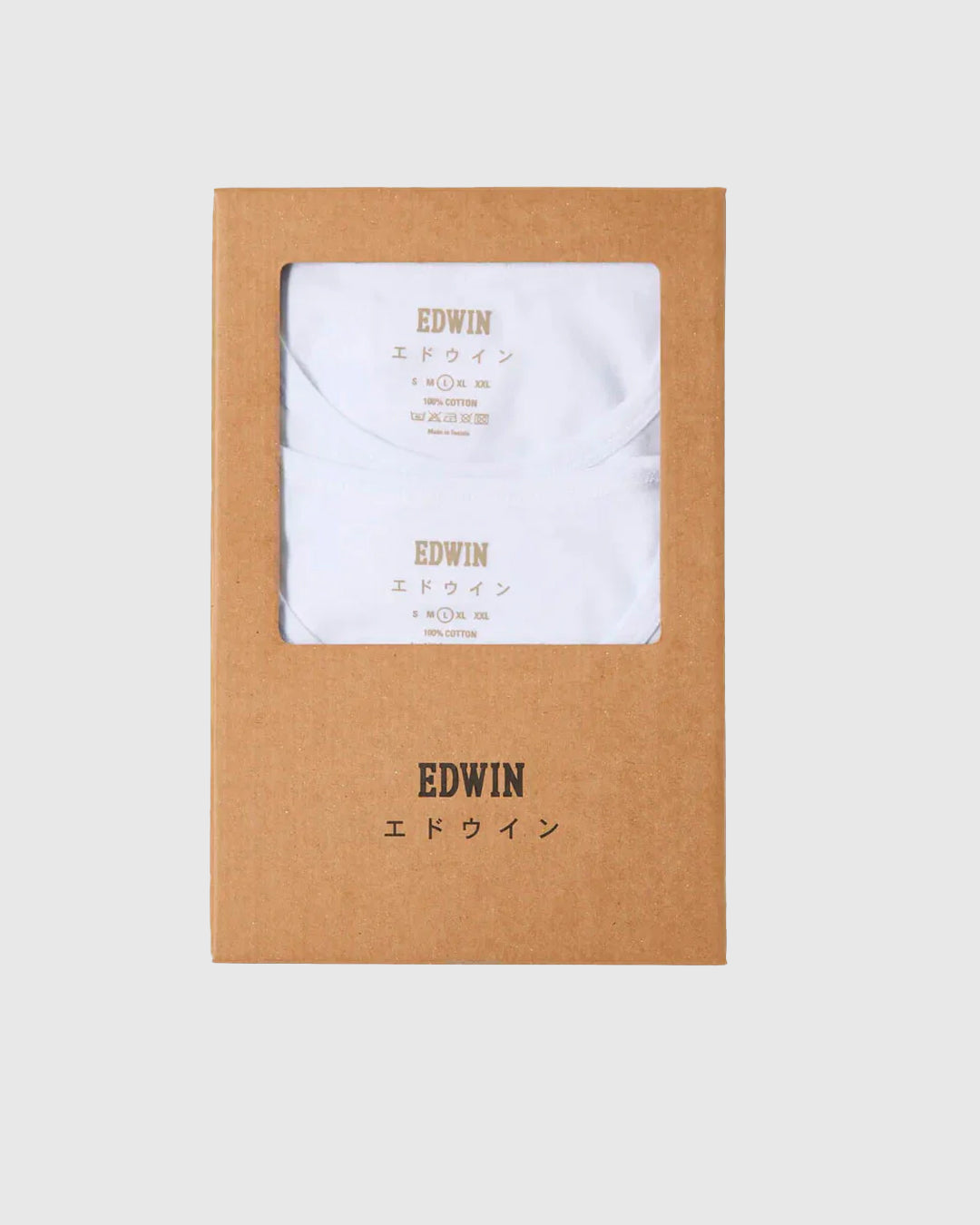 Edwin Double Pack T-Shirt White