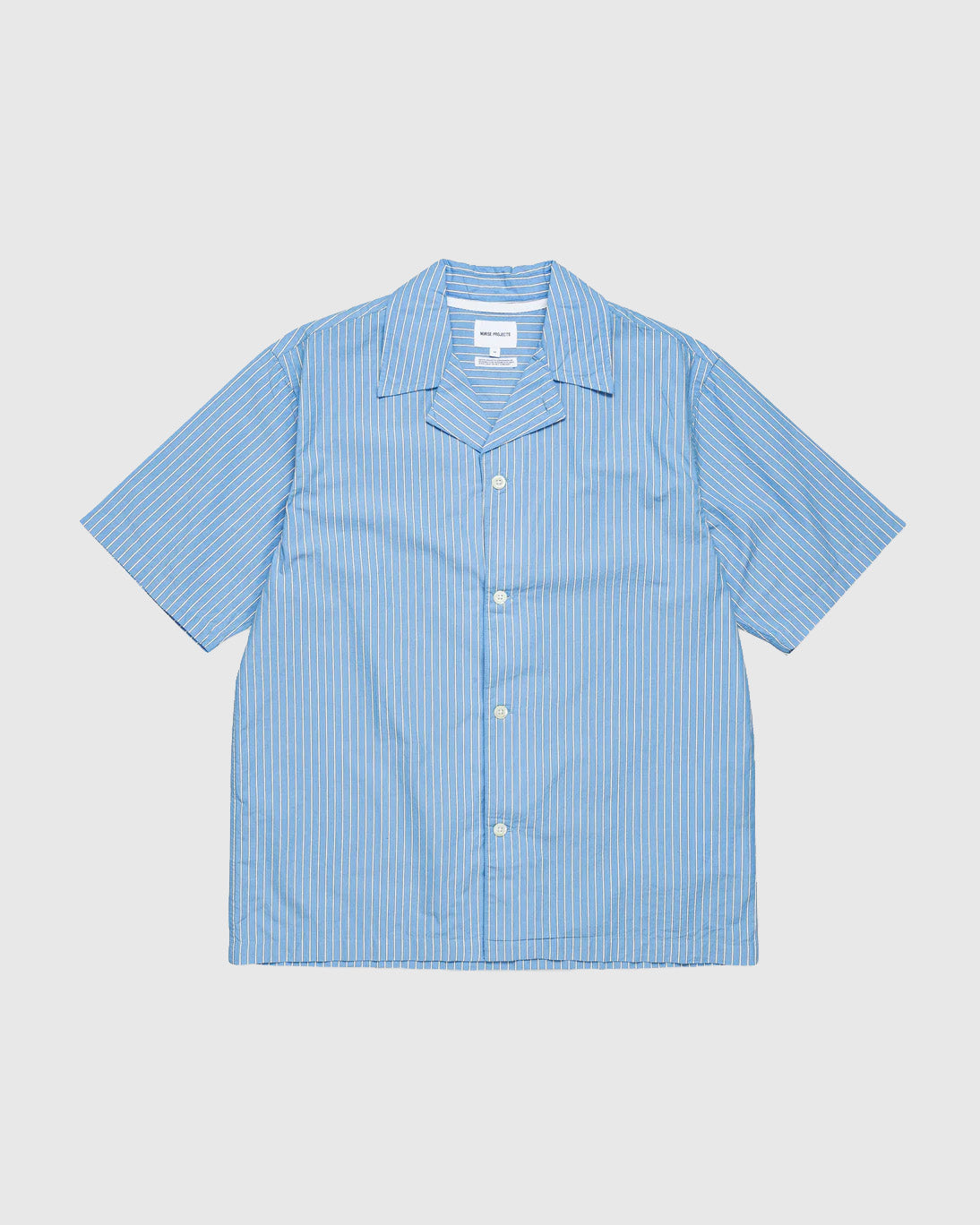 Mads Poplin Stripe SS Navy