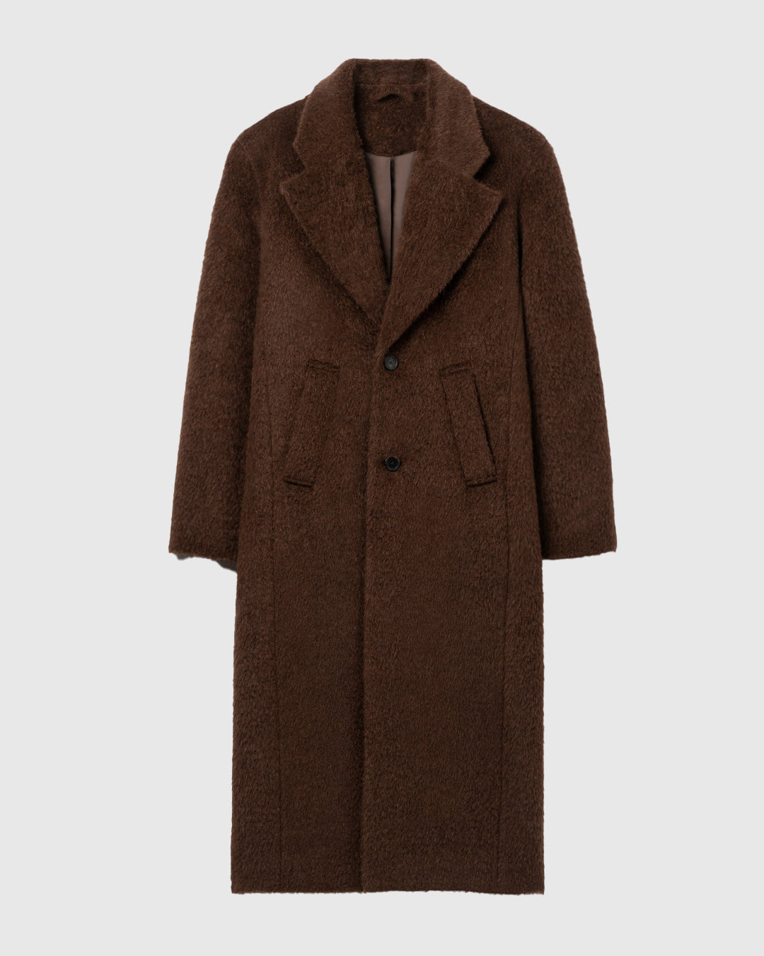 Alois Coat Brushed Taupe Alpaca