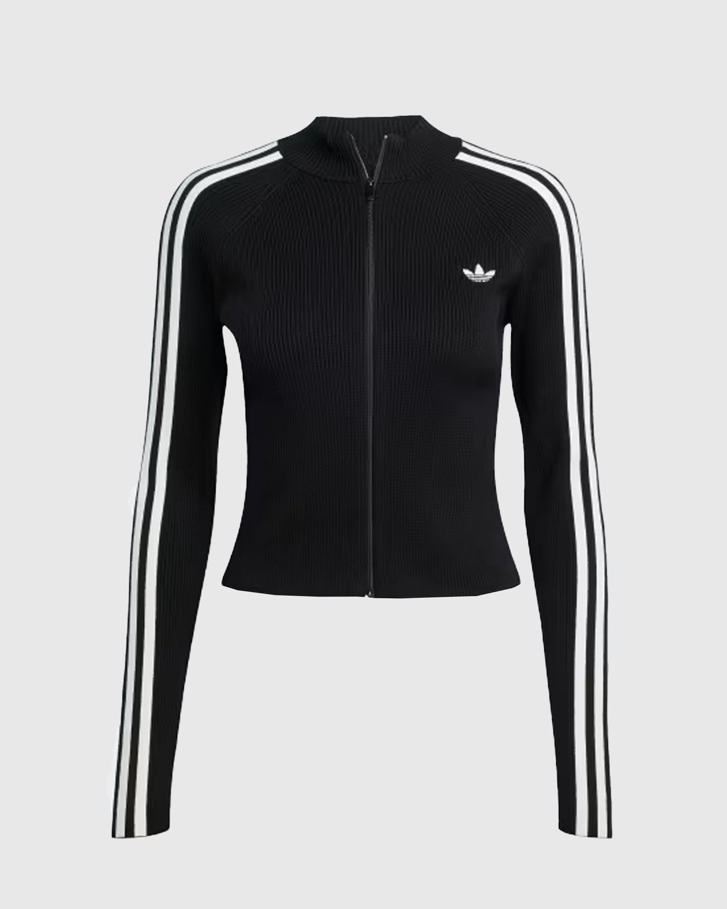 Adicolor 3-Stripes Slim Knit Track Top Black