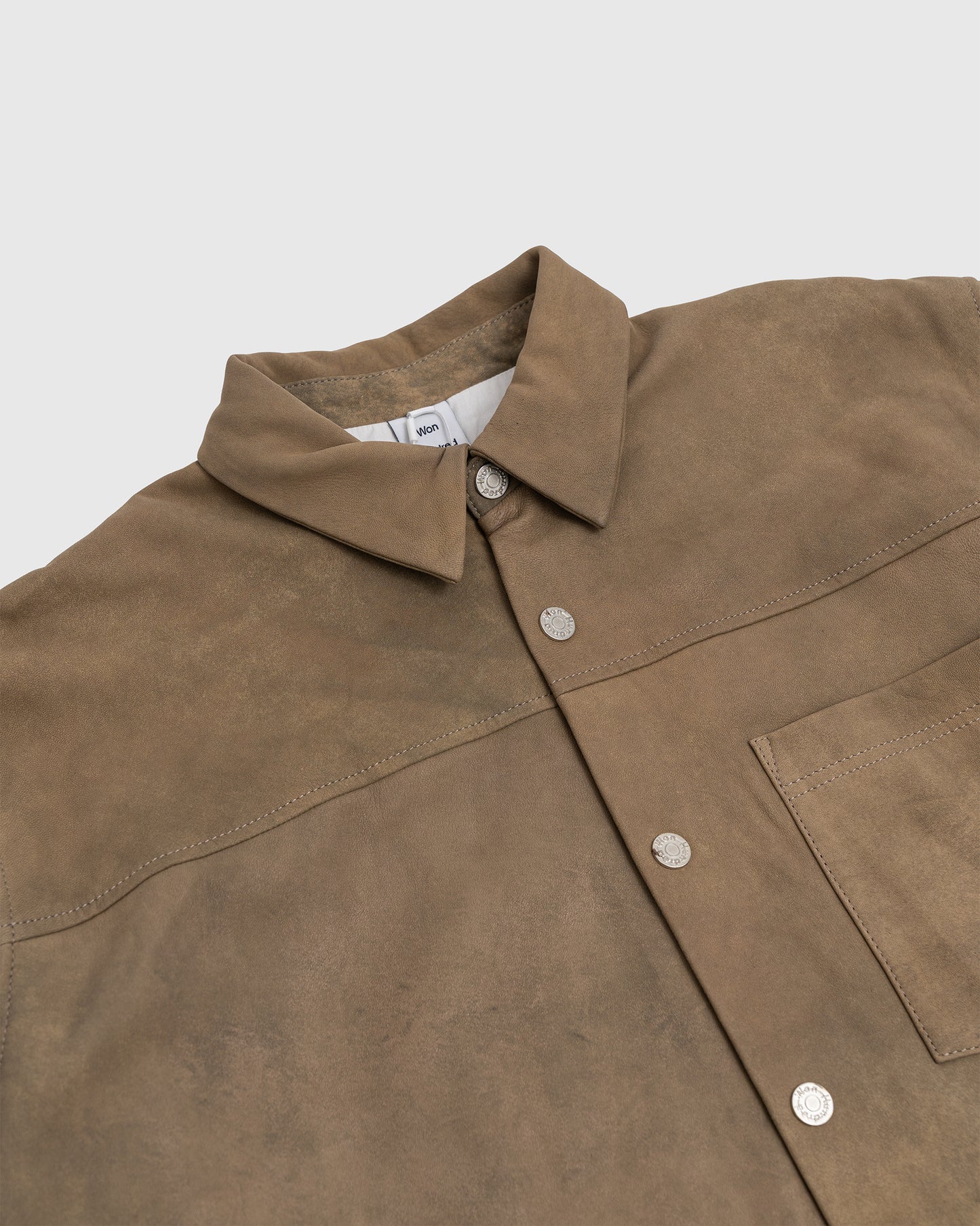 Zayne Suede Shirt Roasted Cashew