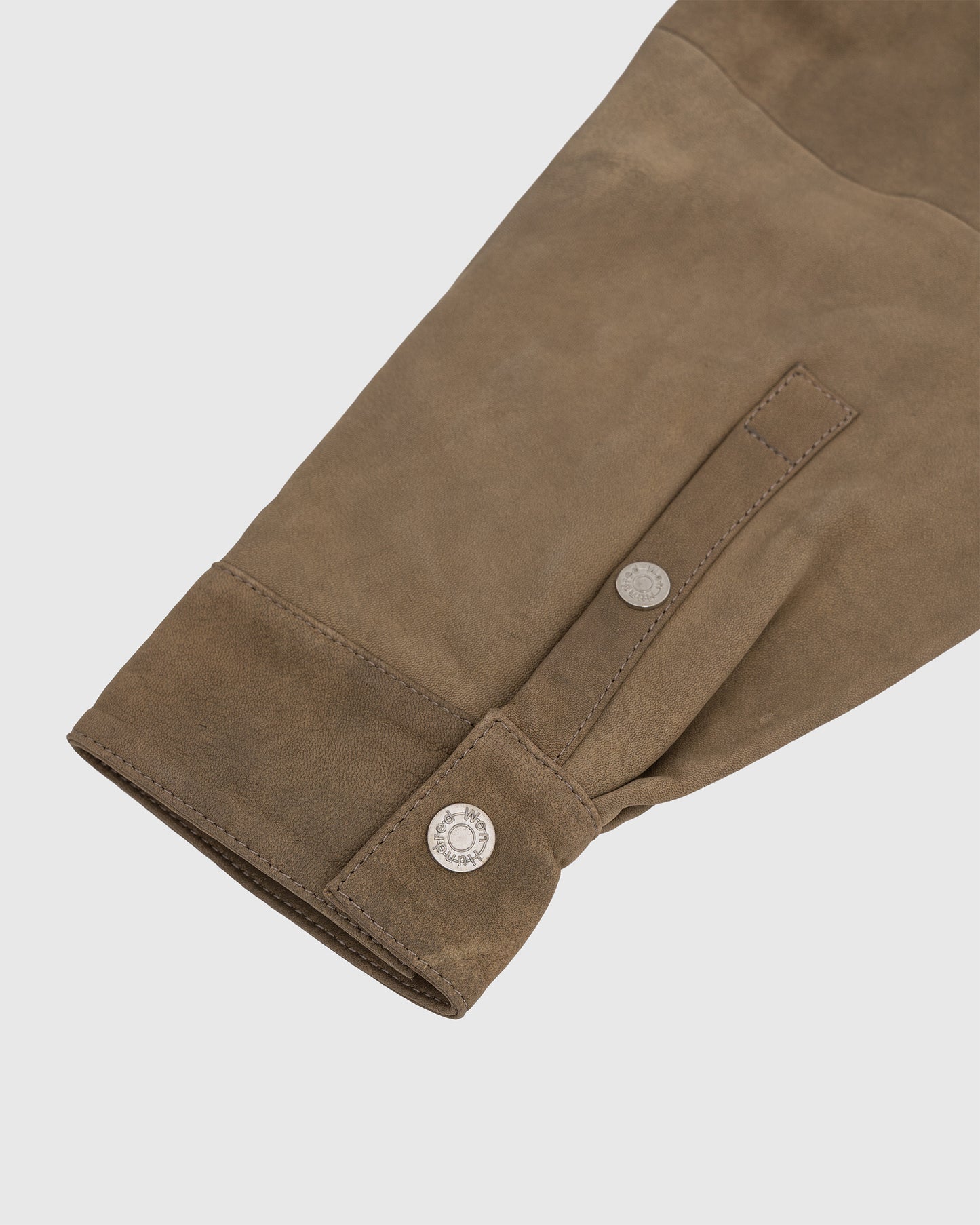 Zayne Suede Shirt Roasted Cashew