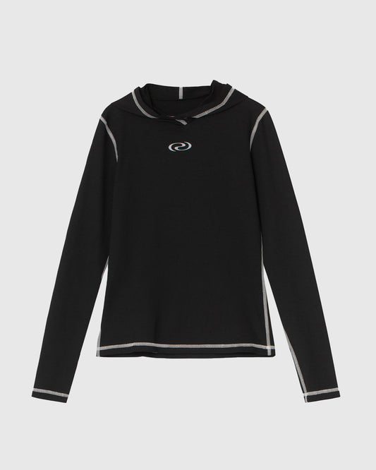 AliRS Hoodie Blouse Black