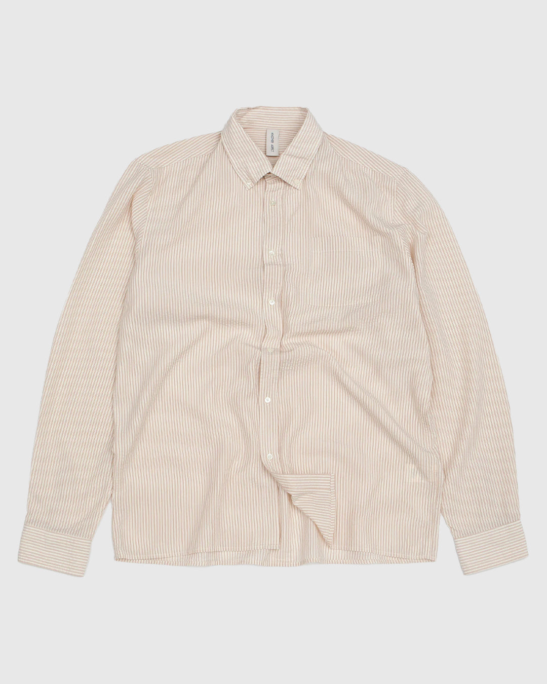 Another Shirt 1,0 Ecru Brown Stripe