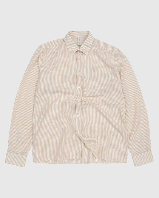 Another Shirt 1,0 Ecru Brown Stripe