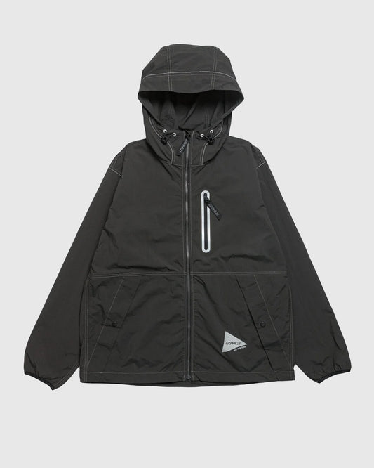 Brushed Nylon Jacket Charcoal