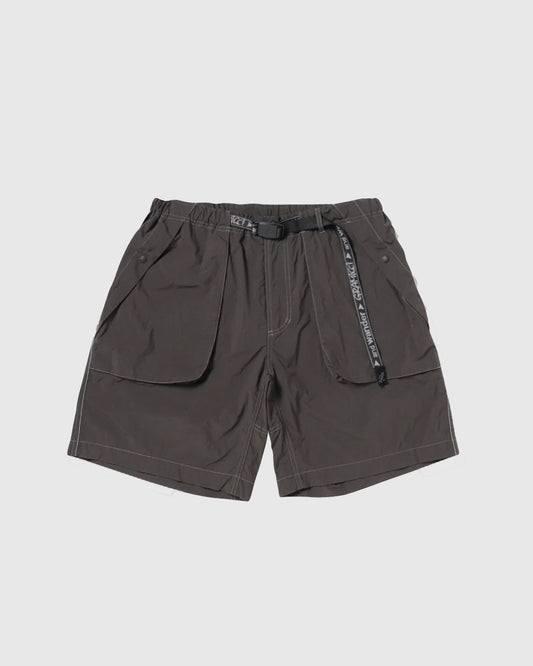 Brushed Nylon Shorts Charcoal