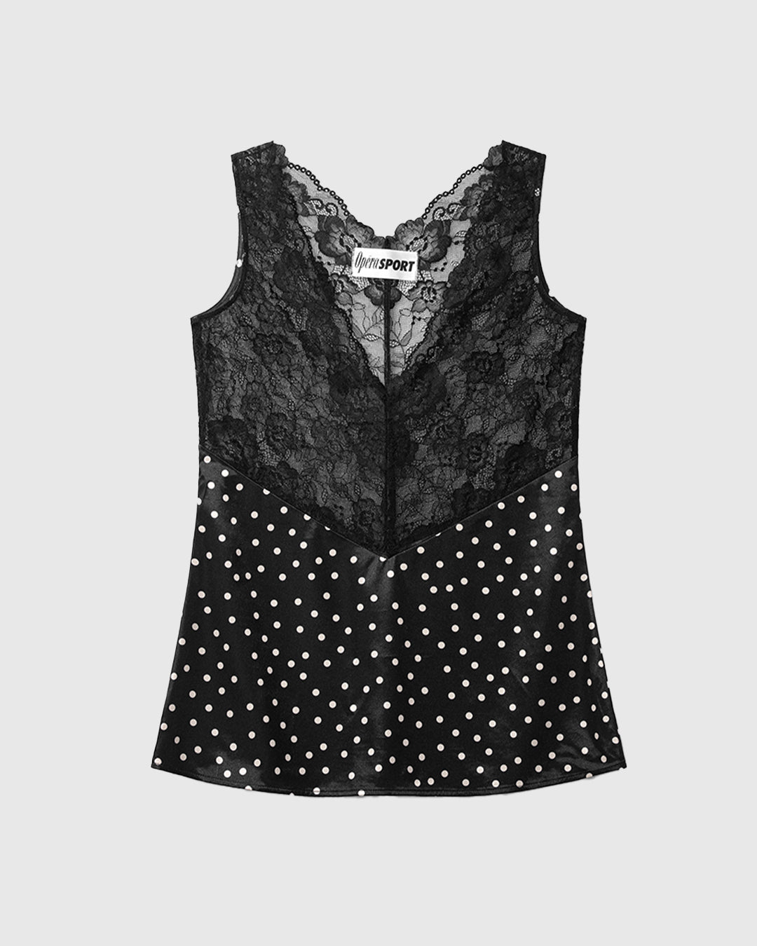Camila Lace Top White Dots