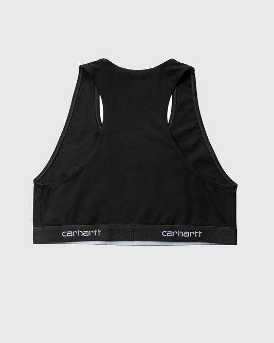 W' Script Racer Tank Black