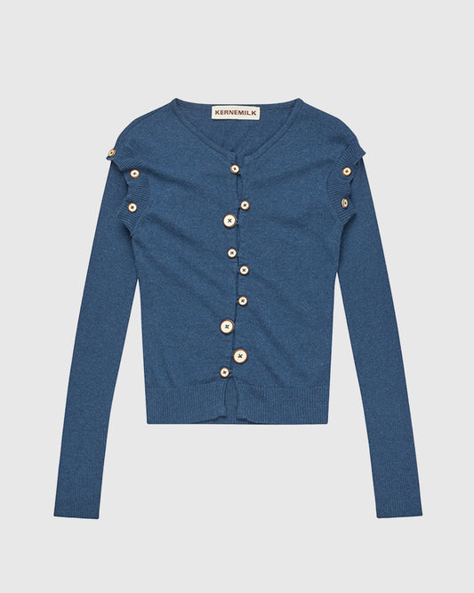 Caroline Cardigan Navy Blue Melange