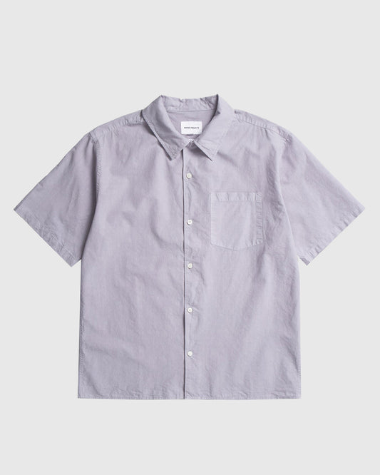 Carsten Cotton Tencel Shirt Crocus Purple