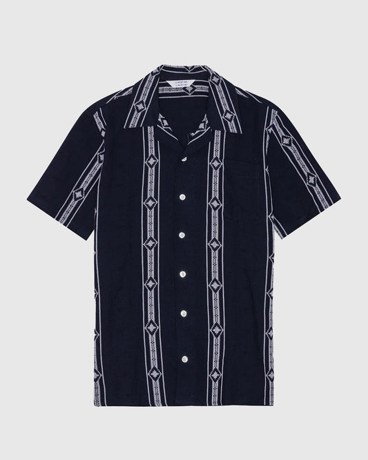 Cave 3573 Navy & White