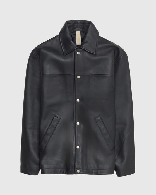 Coach Leather Jacket Black