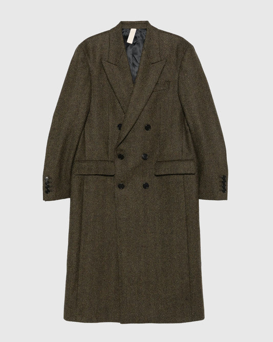 DB Coat Herringbone Green