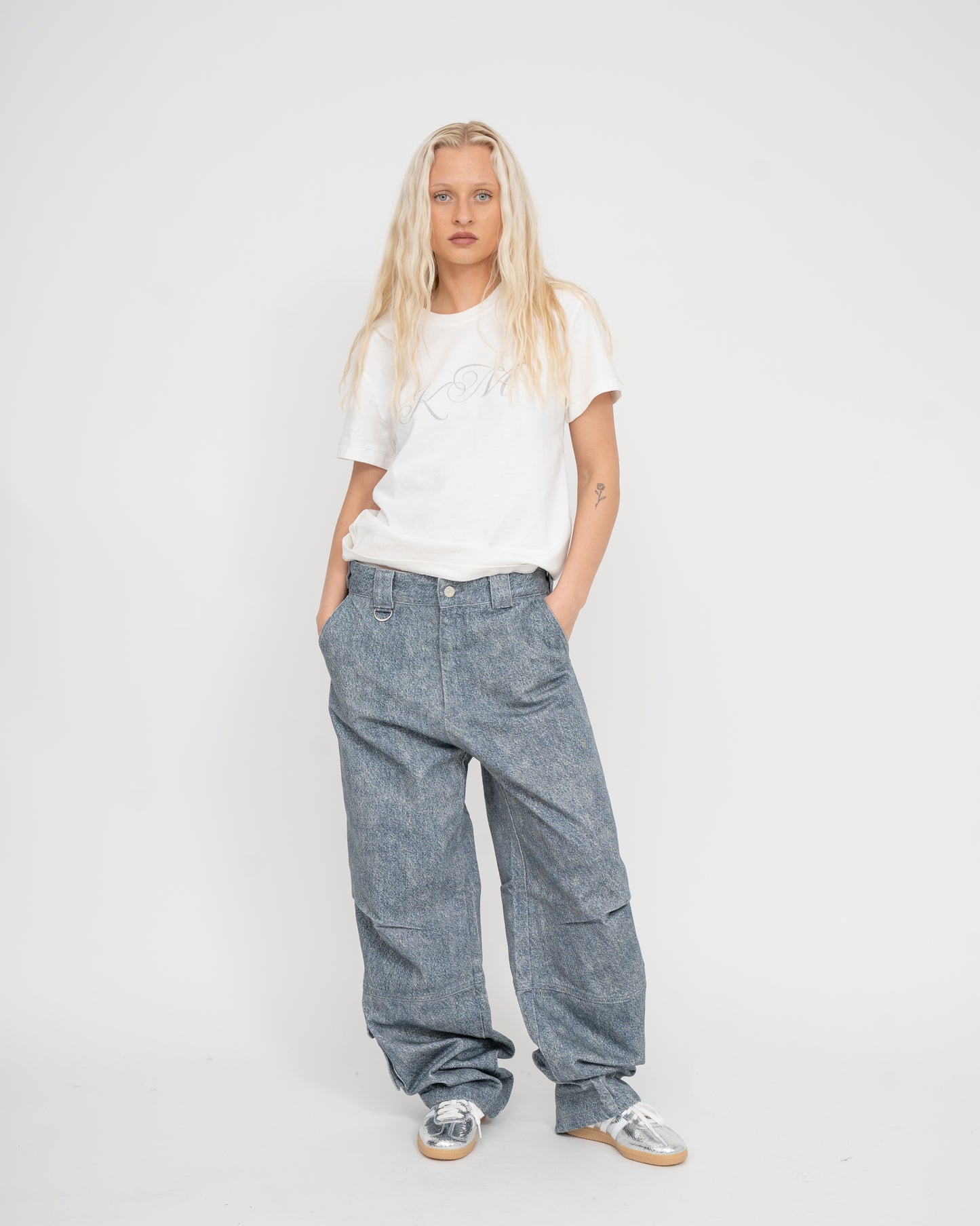 Dayana Faux Denim Blue