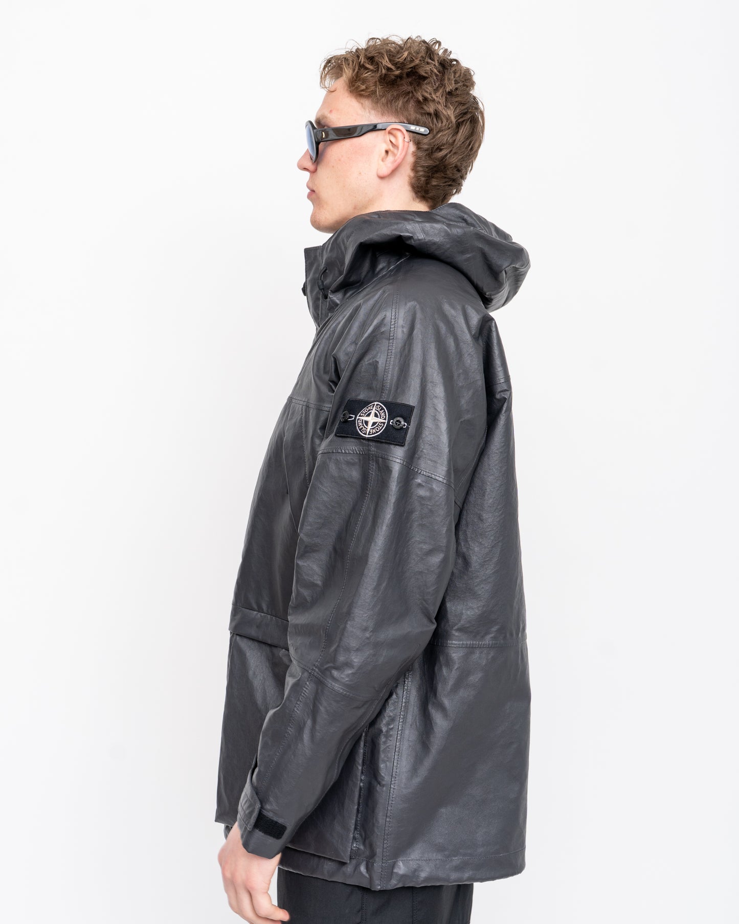 Light Leather Organza Charcoal