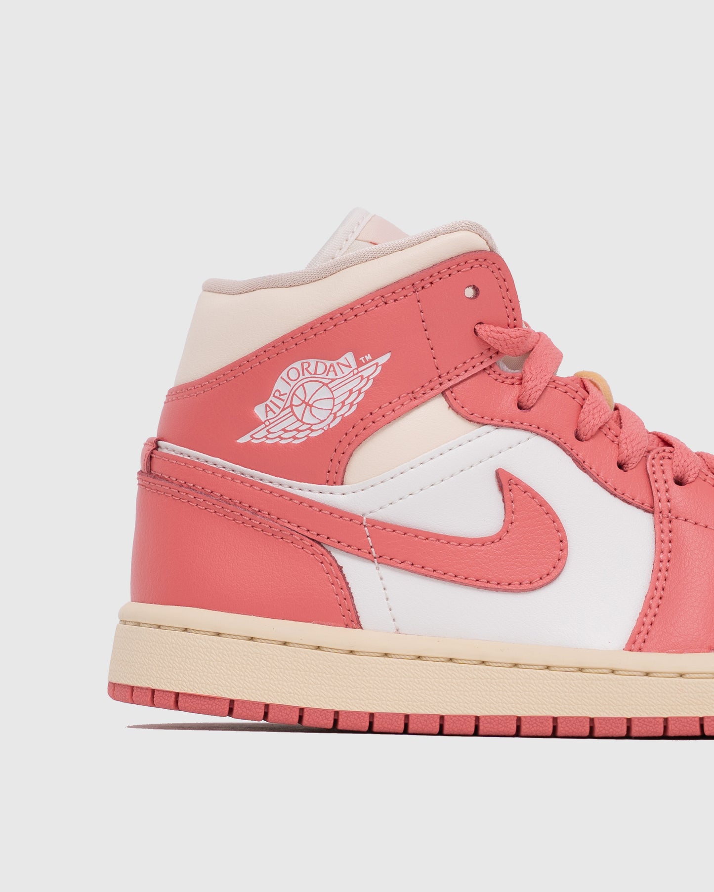 W Air Jordan 1 Mid Sail/Pink