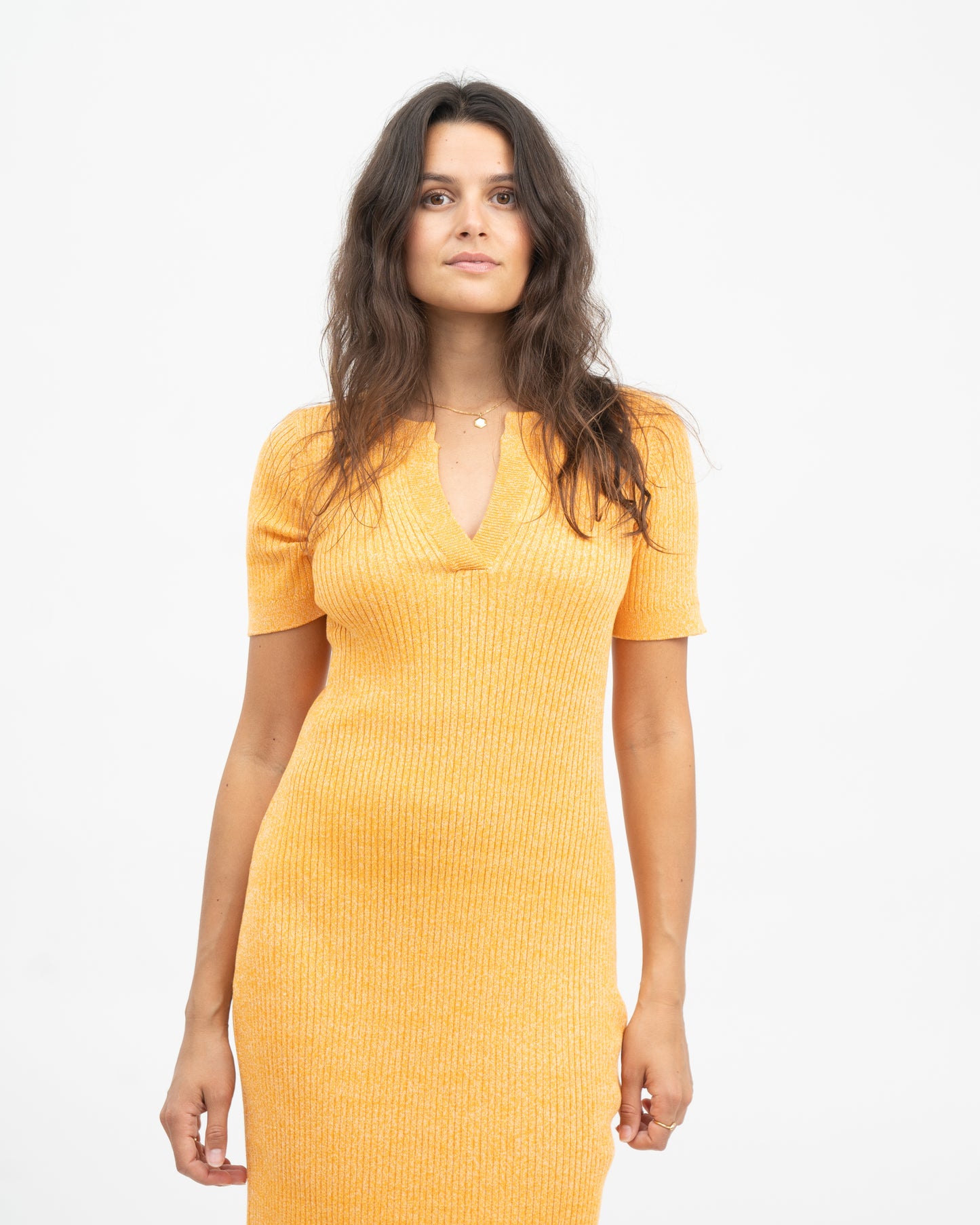 Seawool SS Dress Cadmium Yellow