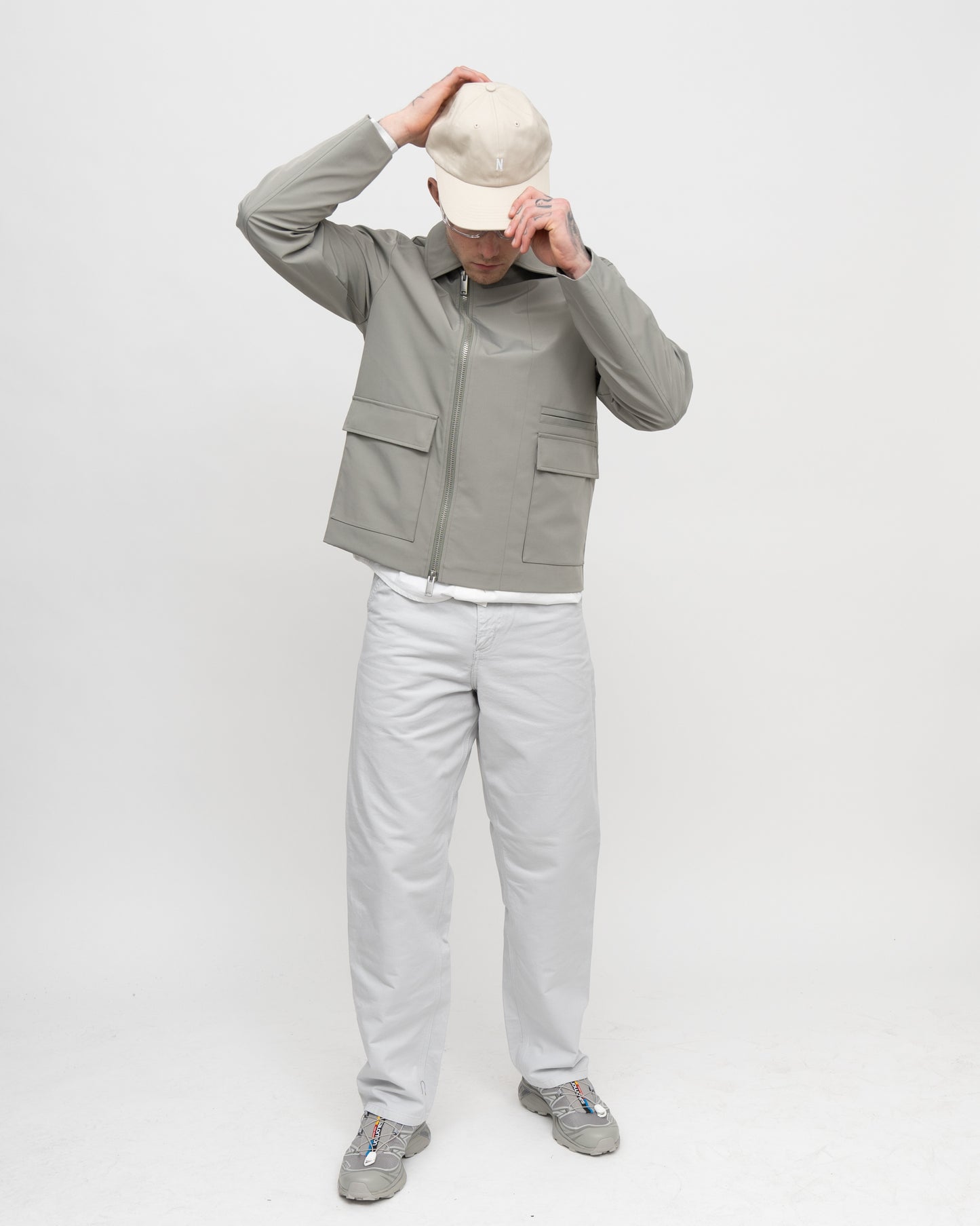 Light Weight Boxy Jacket Mist Grey