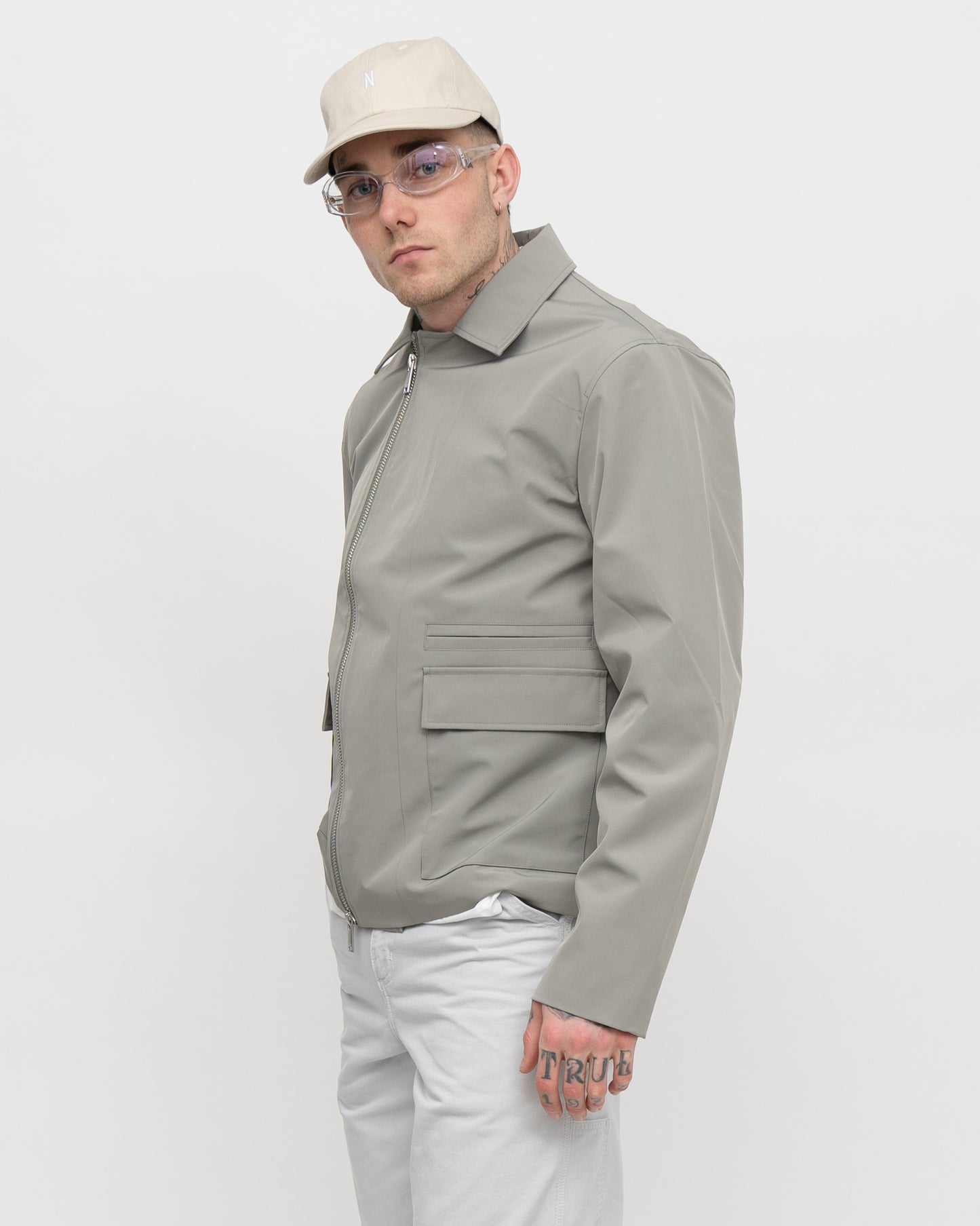 Light Weight Boxy Jacket Mist Grey