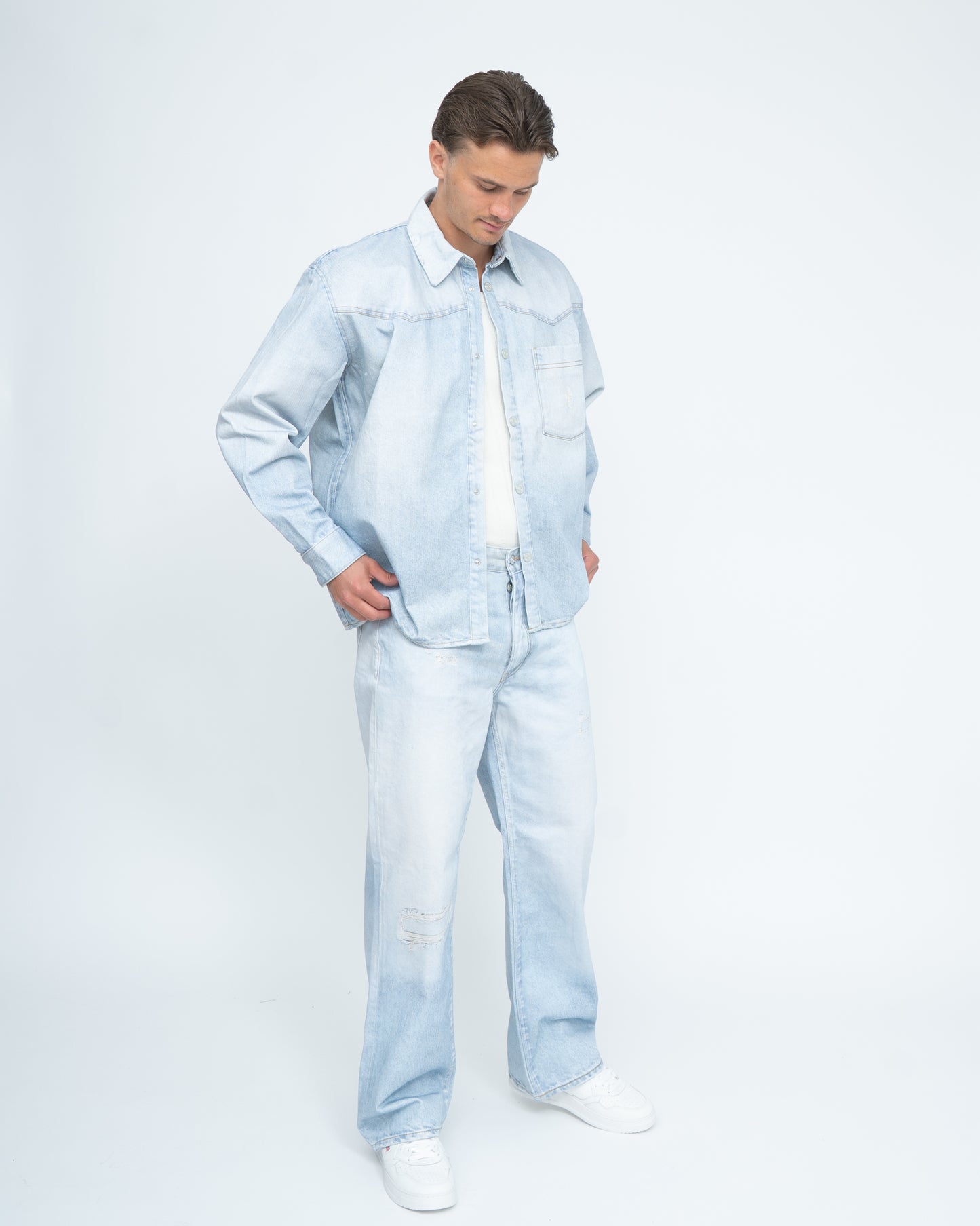 Genoa Printed Blue Rinse 32