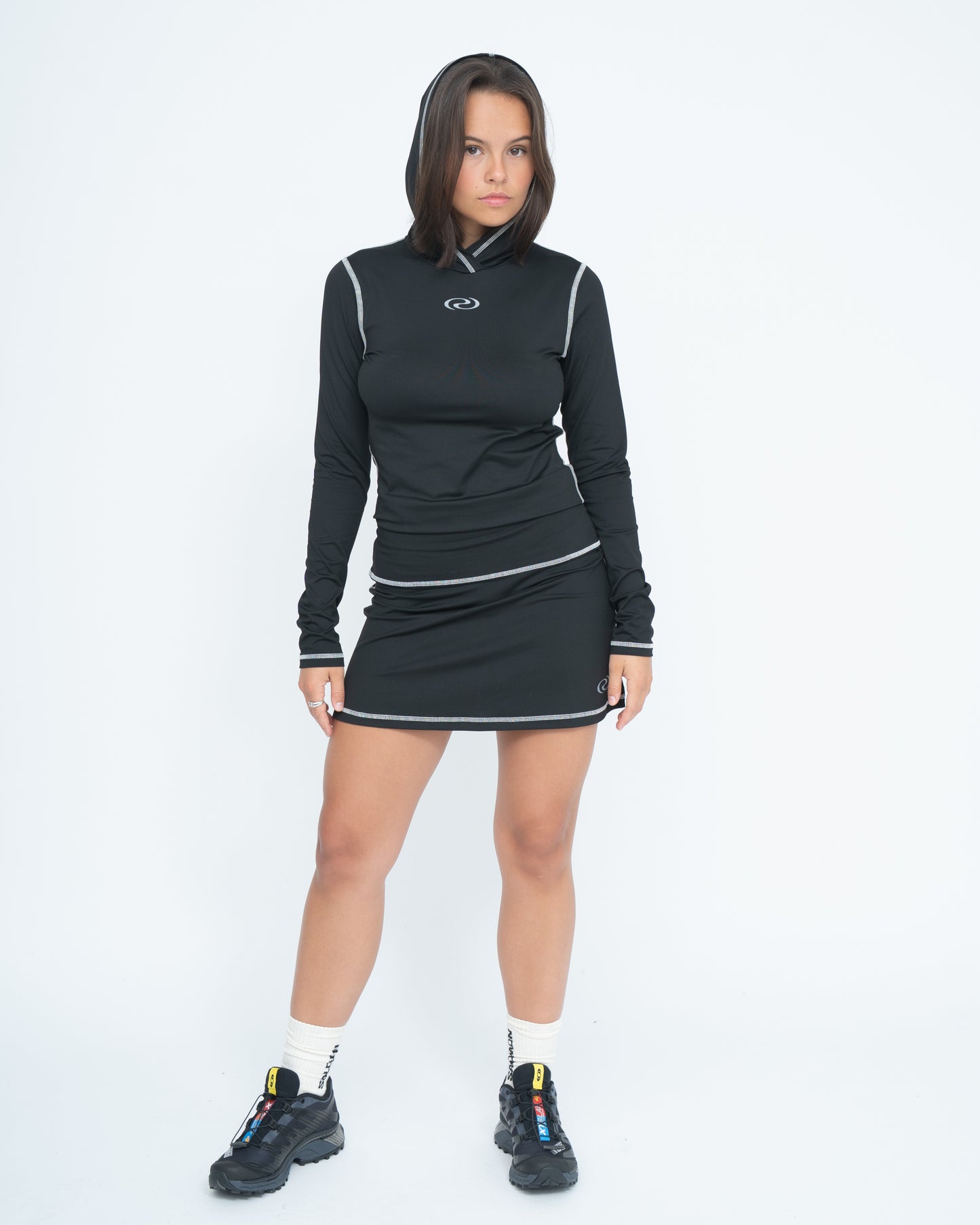 AliRS Hoodie Blouse Black