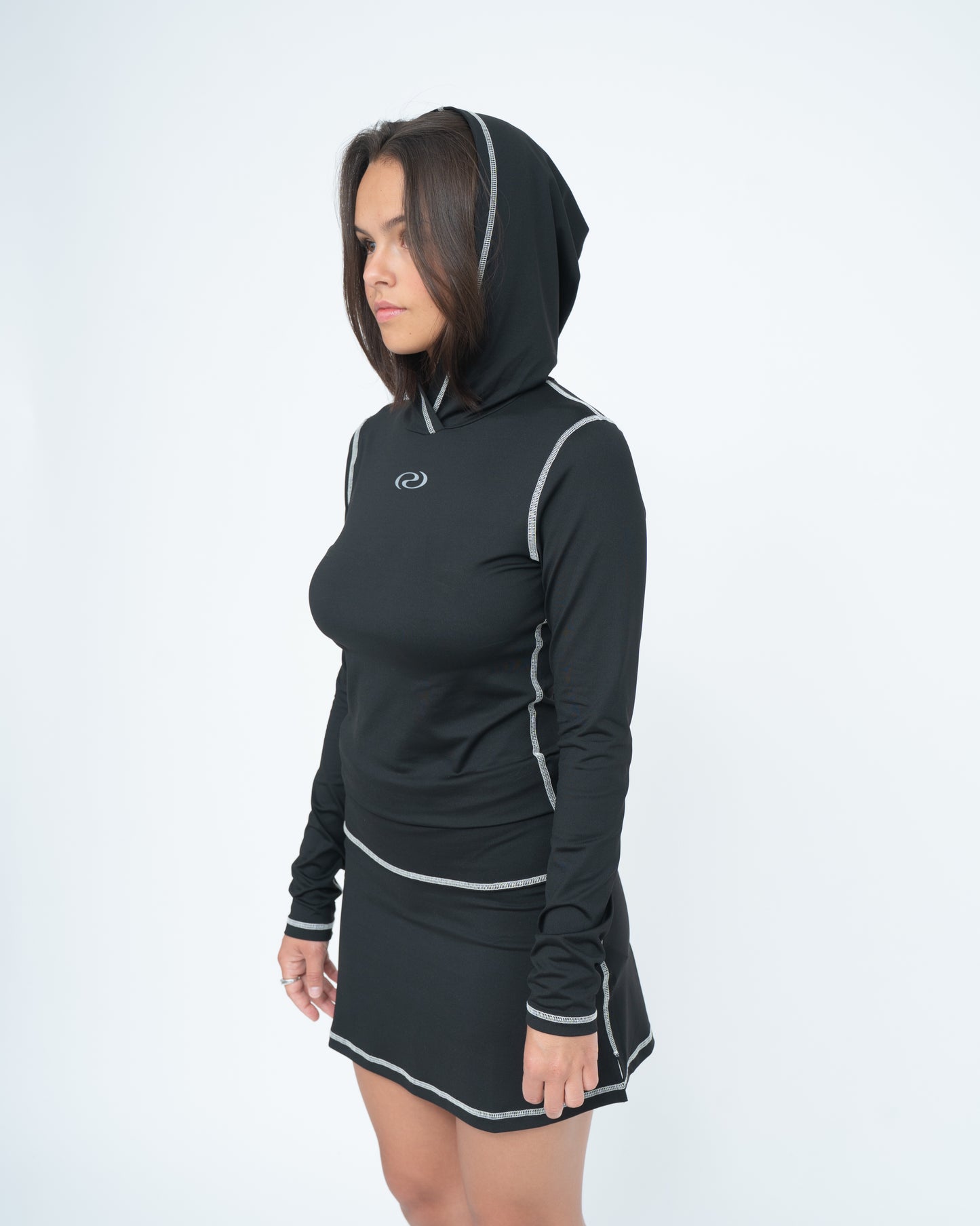 AliRS Hoodie Blouse Black