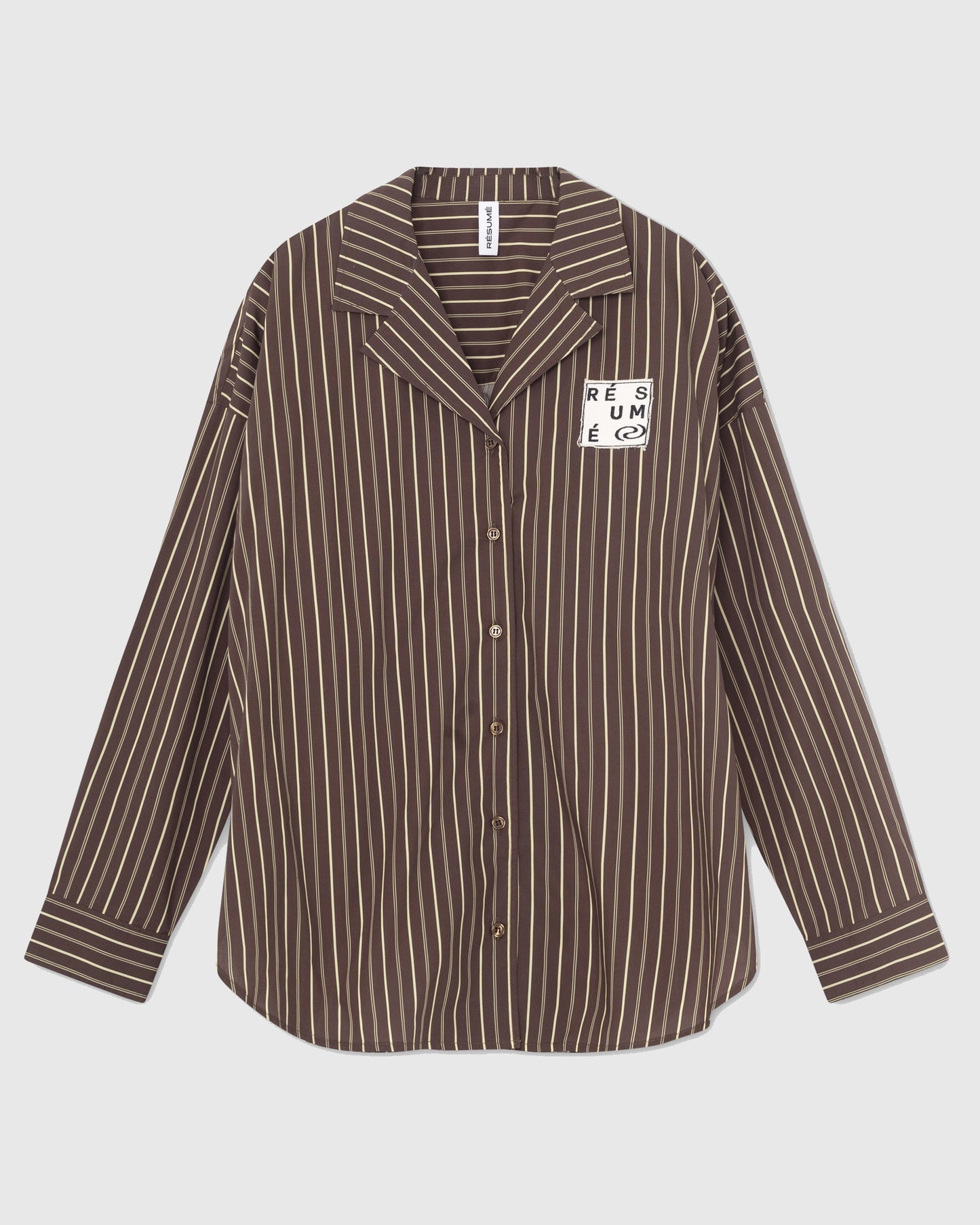 GigiRS Shirt Brown Stripe