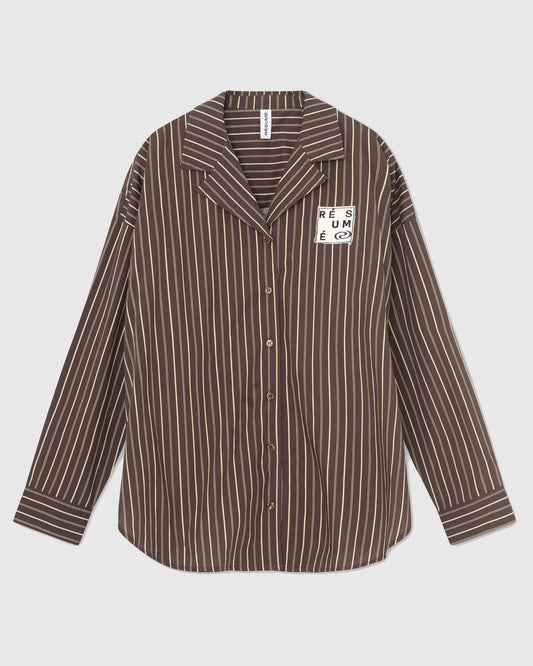 GigiRS Shirt Brown Stripe