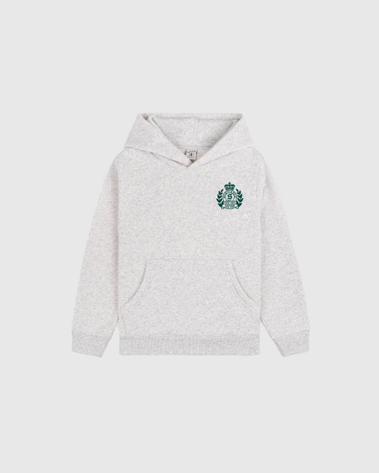 H&W Crest Kids Hoodie Heather Gray