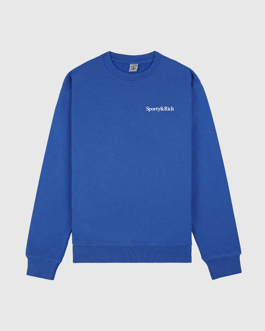 Health is Wealth Crewneck Paris Blue
