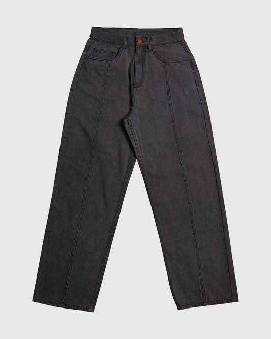 Super Loose 32 Grey Denim Front Cut