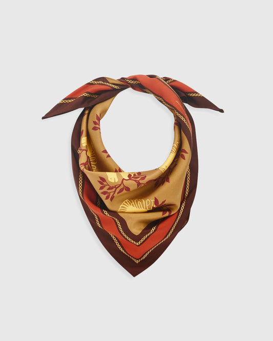 Le Foulard Polo Silk Mustard
