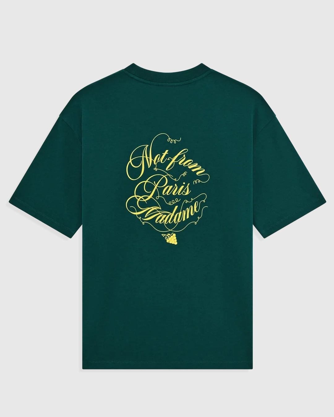 Le T-Shirt Slogan Vignes Dark Green