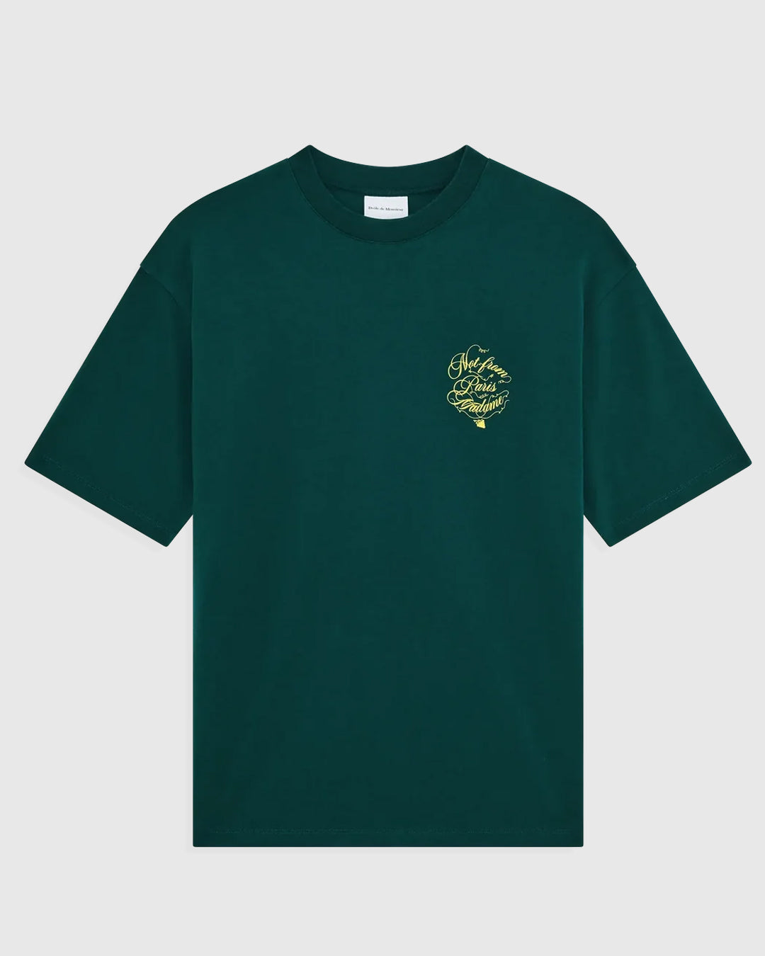 Le T-Shirt Slogan Vignes Dark Green