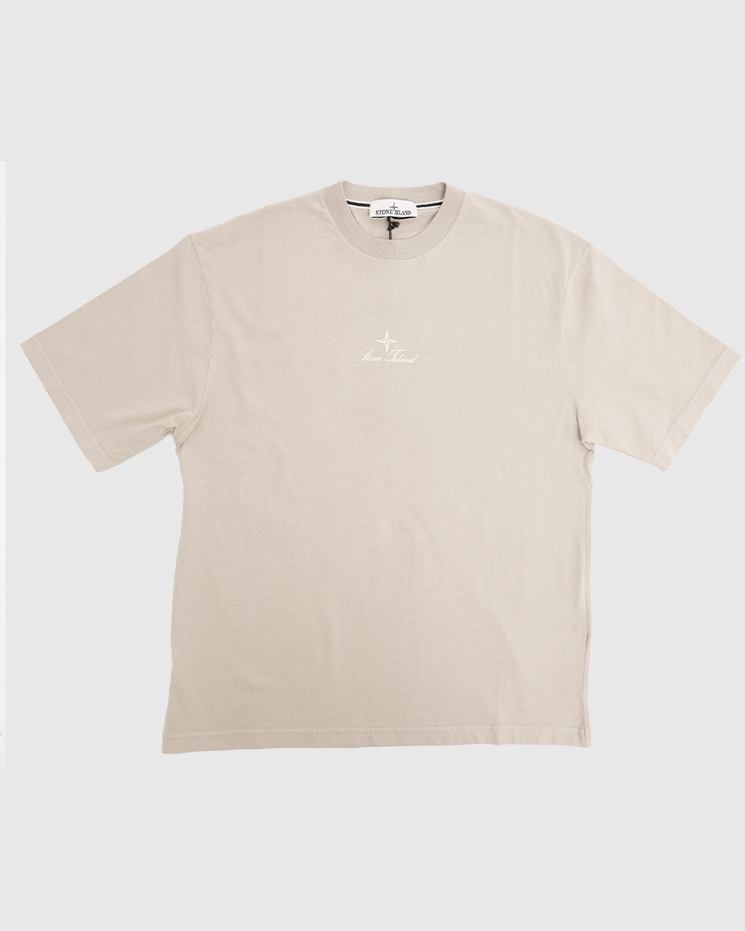 Logo Embroidered T-Shirt Pearl Grey